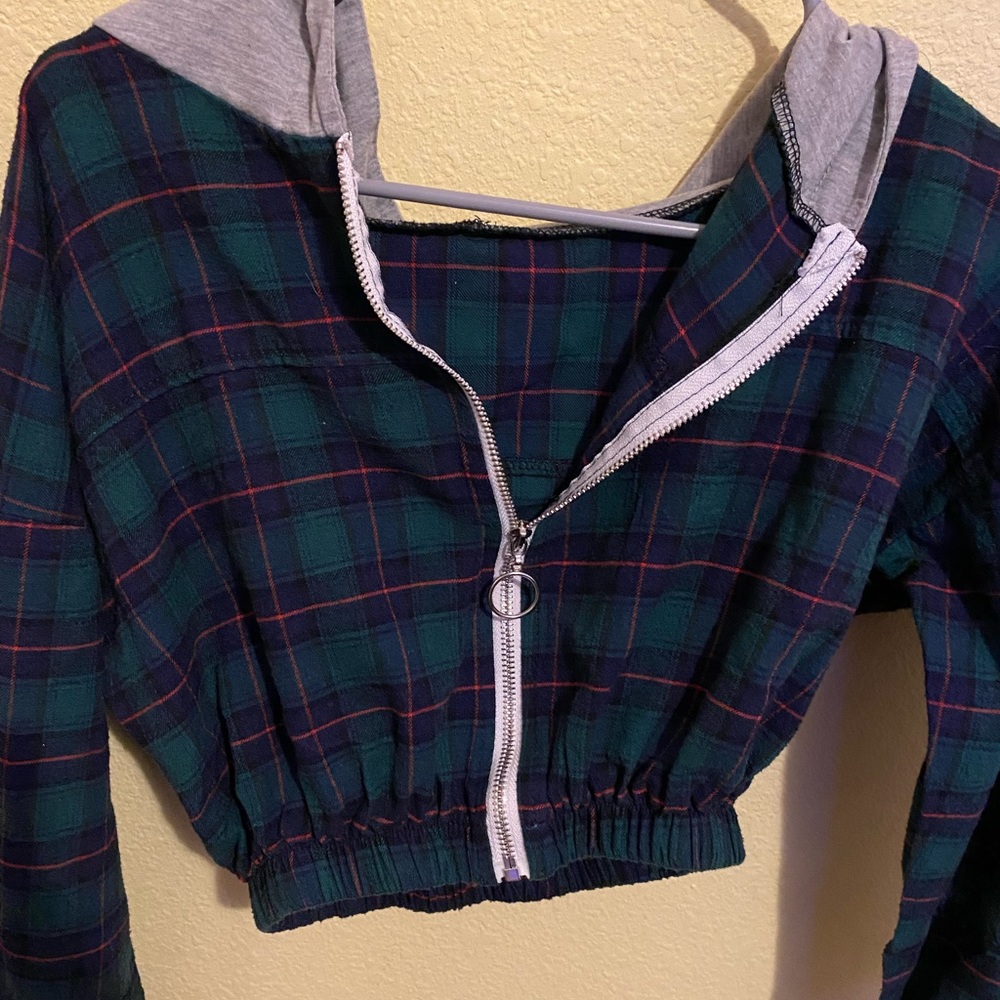 Cropped Zip Up
